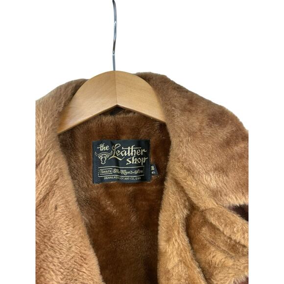 Vintage 70's Sears The Leather Shop Dark Brown Button Suede Jacket Mens 38 Reg - Picture 3 of 10